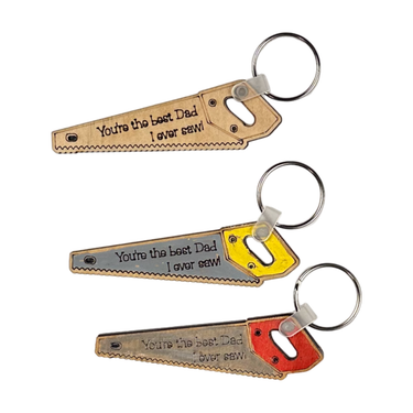 Your the Best Dad I ever Saw...- Fathers Day Keychain - Pick a Colour - Unicorn Fart Productions
